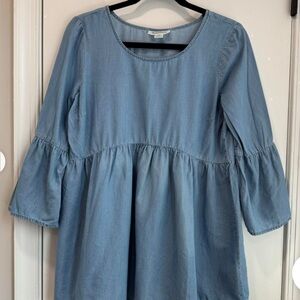Motherhood Maternity Blue Denim Top